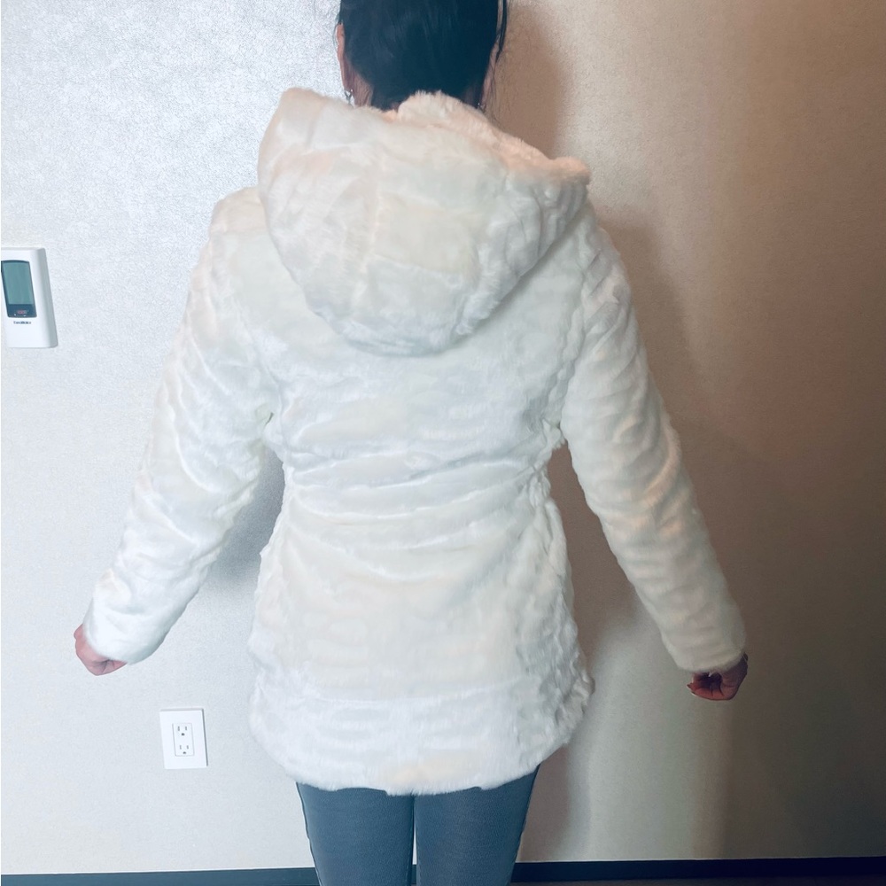 White Faux coat